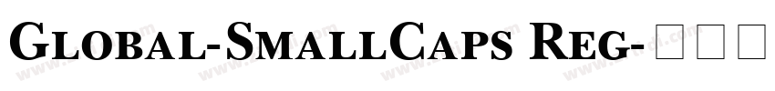 Global-SmallCaps Reg字体转换